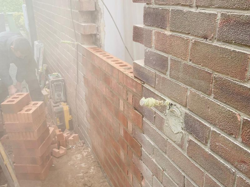 Image of a Kitchen Refurbishment project in Wilmslow carried out by Peregrine Construction, Stockport.