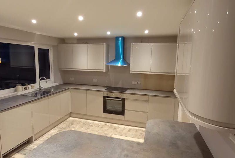 Image of a Kitchen Refurbishment project in Wilmslow carried out by Peregrine Construction, Stockport.