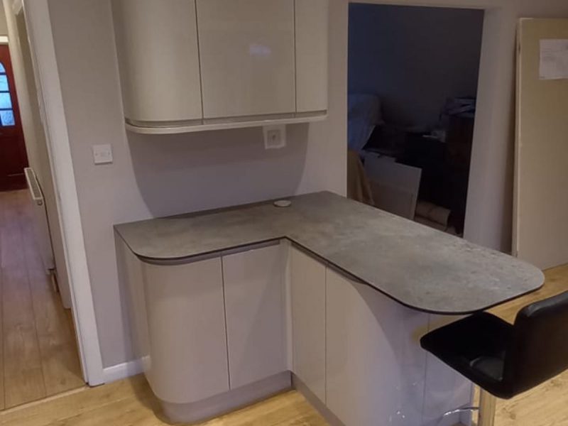 Image of a Kitchen Refurbishment project in Wilmslow carried out by Peregrine Construction, Stockport.