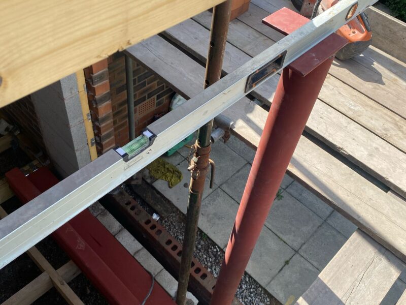 Image of a side double extension project in Cheadle carried out by Peregrine Construction, Stockport.
