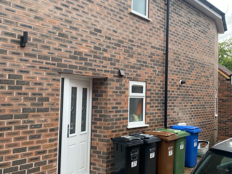 Image of a side double extension project in Cheadle carried out by Peregrine Construction, Stockport.