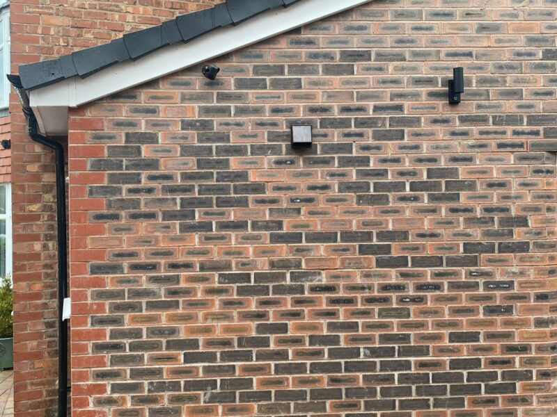 Image of a side double extension project in Cheadle carried out by Peregrine Construction, Stockport.